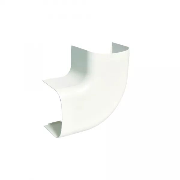 ANGLE PLAT POUR GOULOTTE DE CLIMATISATION CLM 65 X 90 MM BLANC PALOMA