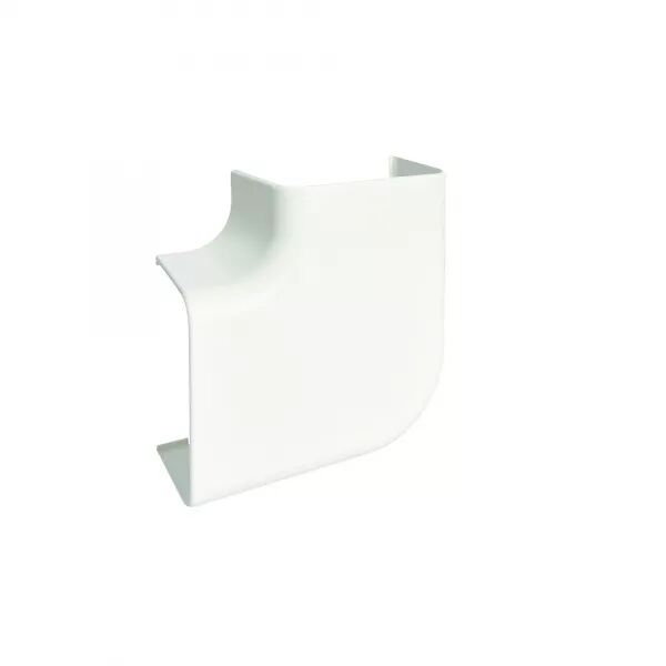ANGLE PLAT POUR GOULOTTE DE CLIMATISATION CLM 75 X 125 MM BLANC PALOMA