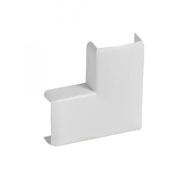 Angle plat pour moulure Keva 20mmx10mm - PVC Blanc Artic