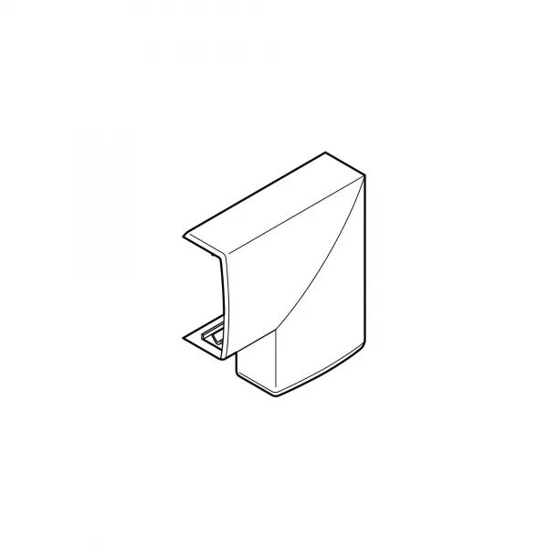 Angle plat pour moulure Keva 32mmx12mm - PVC Brun