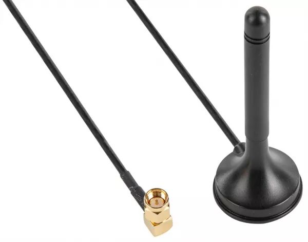 ANTENNE AVEC PIED MAGN�TIQUE - GSM / UMTS / LTE / BT / WLAN - SMA M�LE - 2.5 M