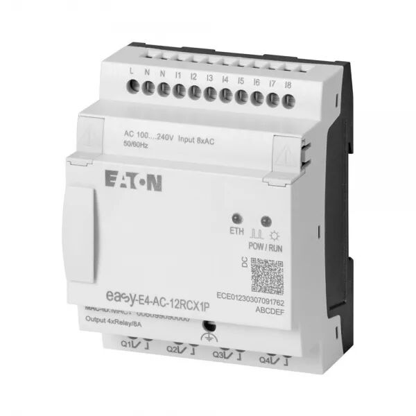APPAREIL DE BASE 100-240 V AC/DC, SANS AFFICHEUR, 8E TOR, 4S RELAIS, PUSH-IN