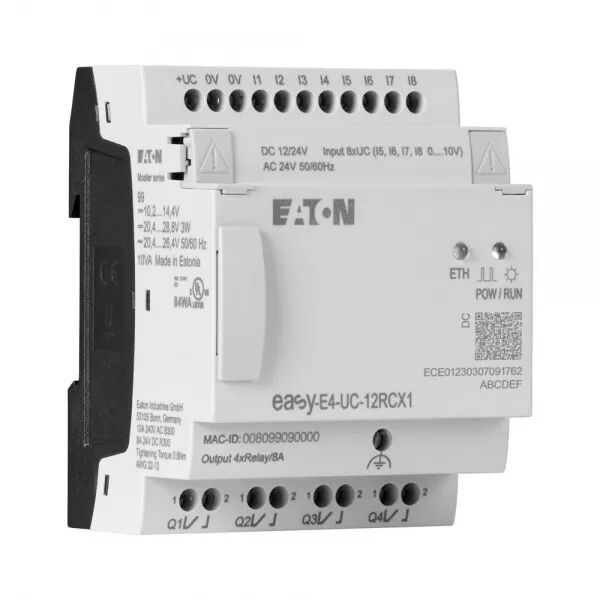 APPAREIL DE BASE 12/24 VDC,24 VAC, SANS AFFICHEUR, 8E TOR DONT 4 ANA, 4S RELAIS