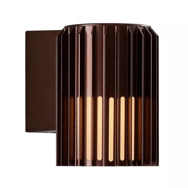Applique murale - ALUDRA - Aluminium - Seaside marron metallise -  E27 (2118011261)
