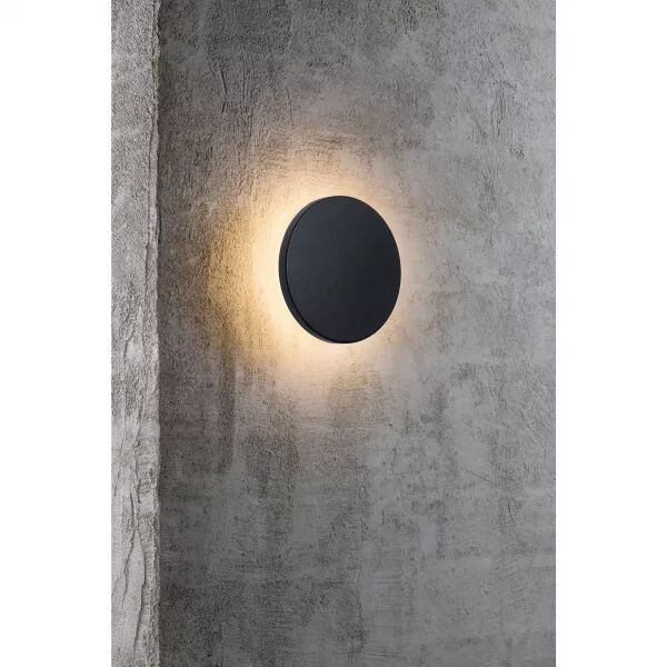 APPLIQUE MURALE - ARTEGO ROND - ALUMINIUM - NOIR - LED MODULE INCL.