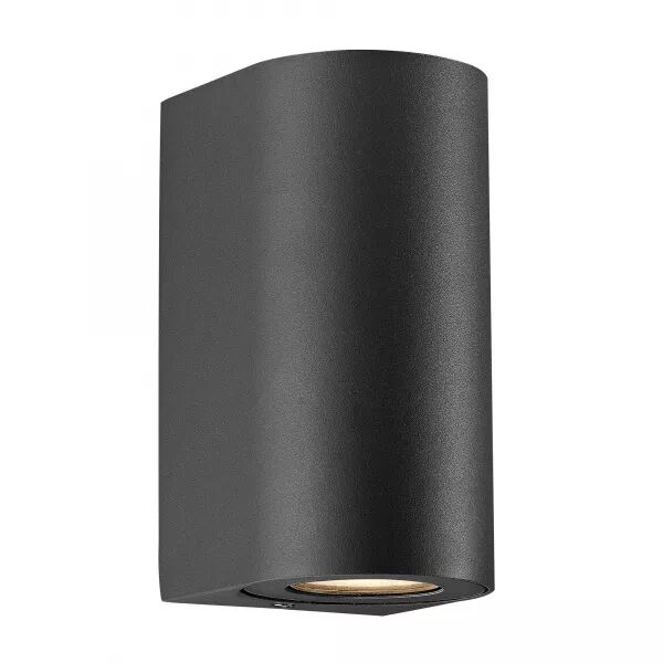 Applique murale - CANTO Maxi 2 - Aluminium - Seaside noir -  GU10 (49721203)