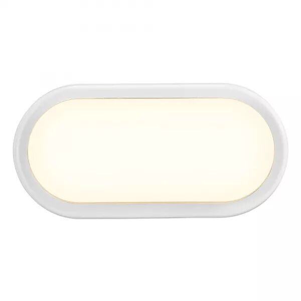 APPLIQUE MURALE - CUBA OVALE -  PLASTIQUE - BLANC - LED MODULE INCL.