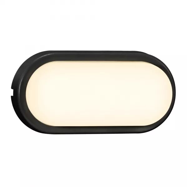 APPLIQUE MURALE - CUBA OVALE -  PLASTIQUE - NOIR - LED MODULE INCL.