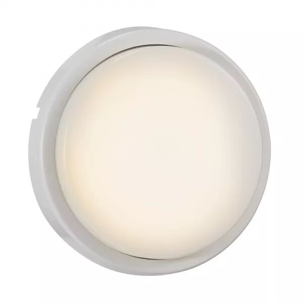 APPLIQUE MURALE - CUBA ROND -  PLASTIQUE - BLANC - LED MODULE INCL.