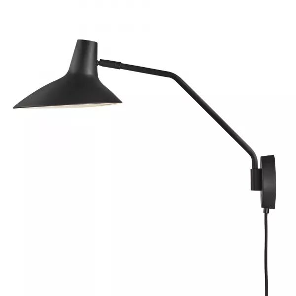 APPLIQUE MURALE - DARCI - M�TAL - NOIR -  E14