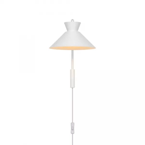 APPLIQUE MURALE - DIAL - M�TAL - BLANC -  E27