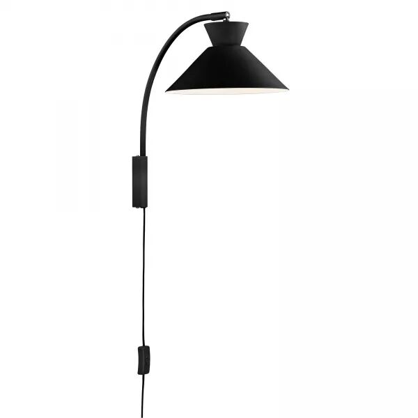 APPLIQUE MURALE - DIAL - M�TAL - NOIR -  E27