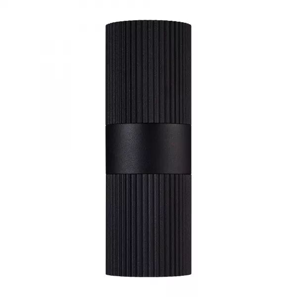 APPLIQUE MURALE - KYKLOP RIPPLE - ALUMINIUM - NOIR -  GU10