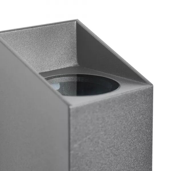 APPLIQUE MURALE - NICO 22 CARR� - ALUMINIUM - ANTHRACITE -  GU10