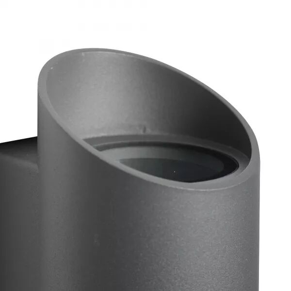 APPLIQUE MURALE - NICO 22 ROND - ALUMINIUM - ANTHRACITE -  GU10