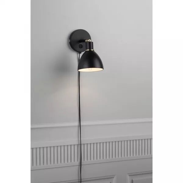 APPLIQUE MURALE - RAY - M�TAL - NOIR -  E14