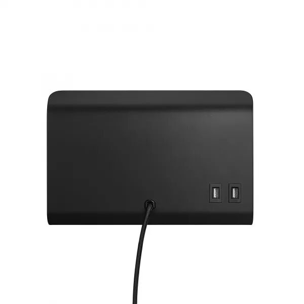 APPLIQUE MURALE - ROOMI - M�TAL - NOIR -  GU10