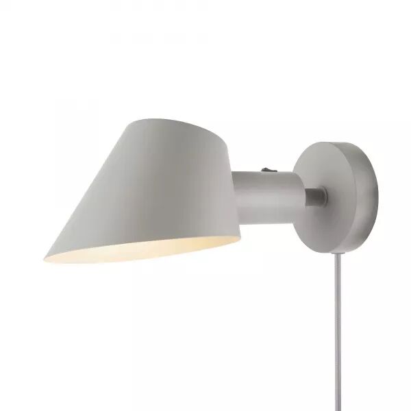 APPLIQUE MURALE - STAY SHORT - ALUMINIUM - GRIS -  E27