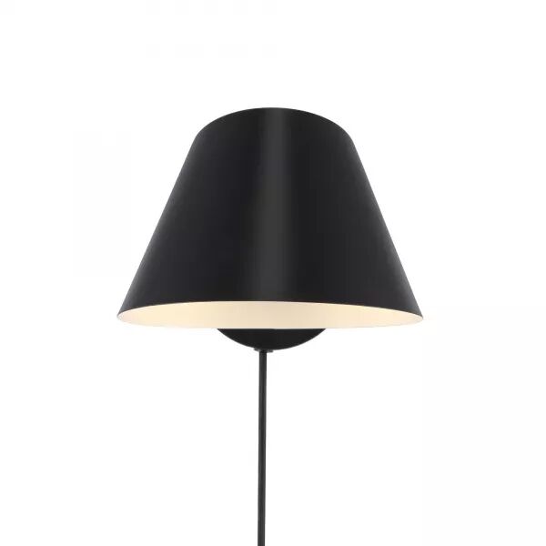 APPLIQUE MURALE - STAY SHORT - ALUMINIUM - NOIR -  E27