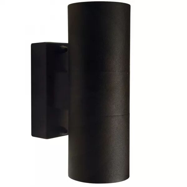 APPLIQUE MURALE - TIN DOUBLE - M�TAL - NOIR -  GU10