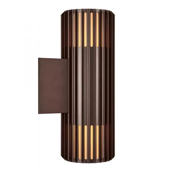 APPLIQUE MURALE DOUBLE - ALUDRA - ALUMINIUM - SEASIDE MARRON METALLISE -  E27