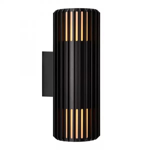 Applique murale double - ALUDRA - Aluminium - Seaside noir -  E27 (2418121203)