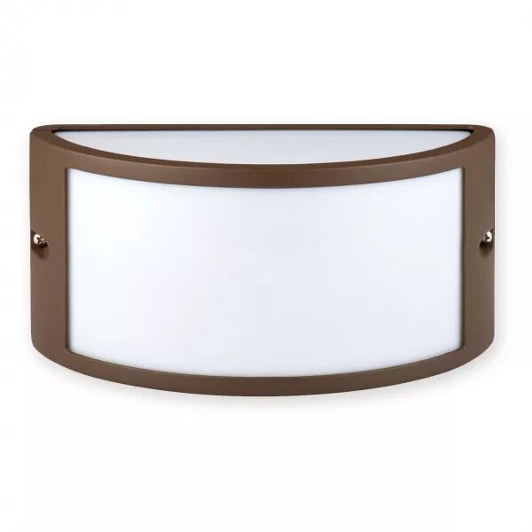 Applique murale en demi-lune E27. Design moderne. IP54. Corten