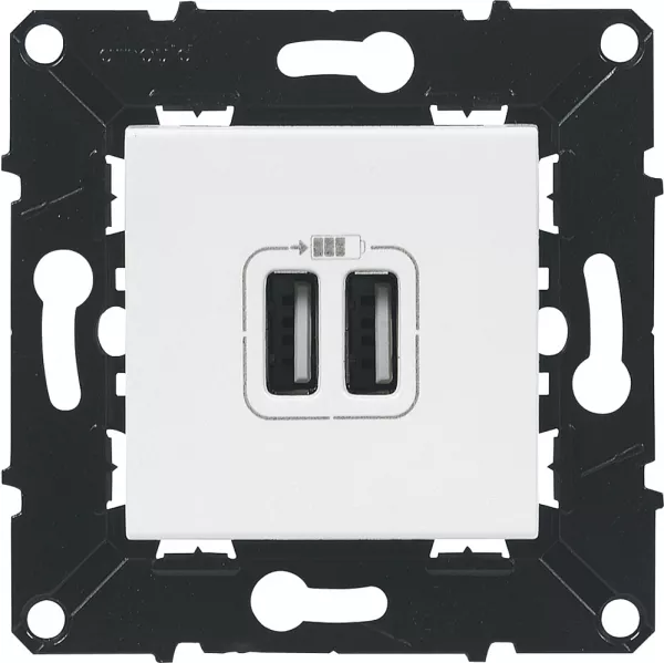 arnould-espace evol chargeur dock 2.4a 12 w blanc (51045)