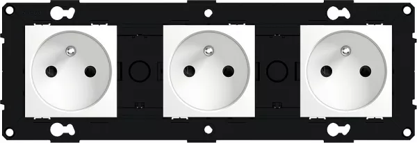 arnould-prise 3x2p+t ba precablee bl (51044)