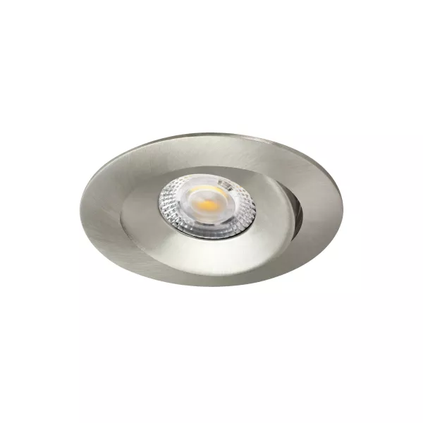 ASPEN TILT - Enc. rond, basculant, nickel, LED 5,5W 36� 430lm 3000/4000K (CCT) (51228)