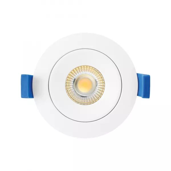 ASPEN TILT-ENCASTR� ROND, BASCULANT, BLANC, LED 5,5W 30� 430LM 3000/4000K (CCT)