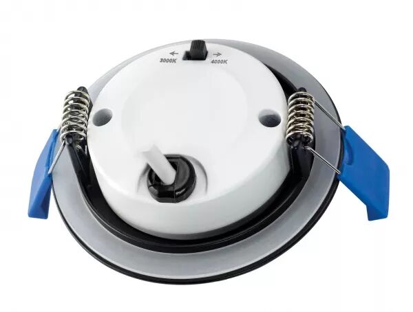ASPEN VOL1 - ENCASTR� ROND, FIXE, NOIR, LED 5W 36� 450LM 3000/4000K (CCT)