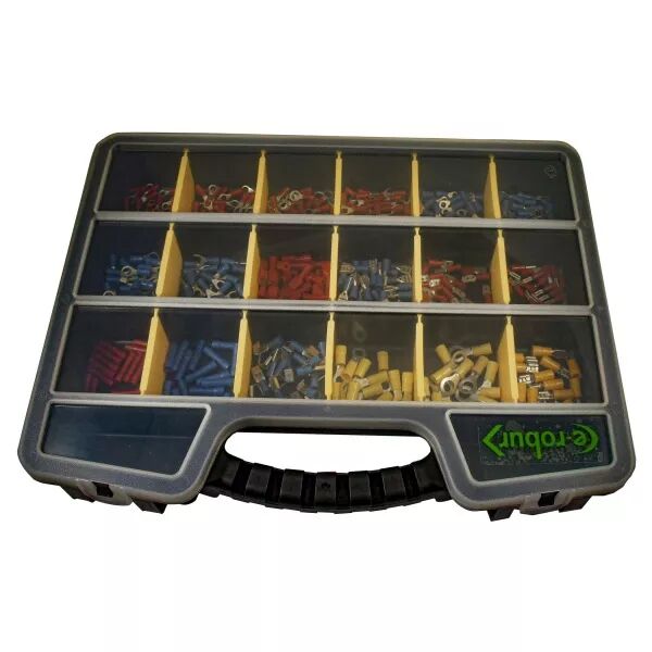 Assortiment de 414 cosses isol�es en organiseur (445562)