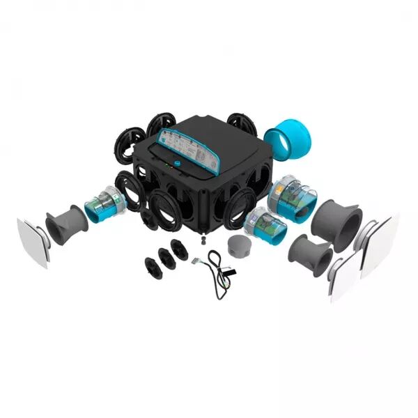 ATLANTIC - Kit Hygrogenius Flex - VMC simple flux Hygror�glable - 3 Kits e-Twist&Go inclus (412284)