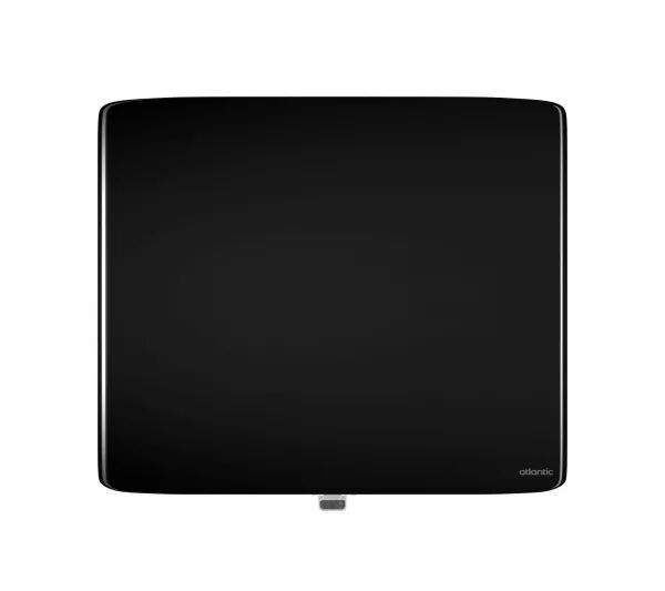 Atlantic - Radiateur verre connect� Verali horizontal 1000W noir brillant (507659)