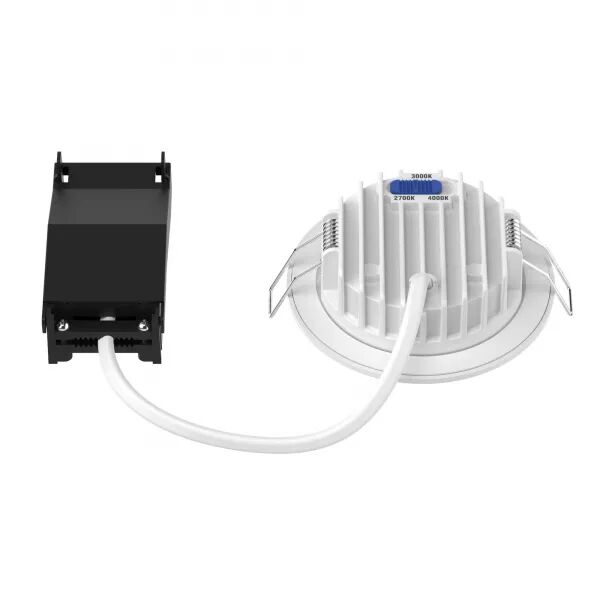 ATLAS - ENCASTR� IP65 RECOUVRABLE, FIXE, 5W 50� 605LM 2700/3000/4000 (CCT) BLANC