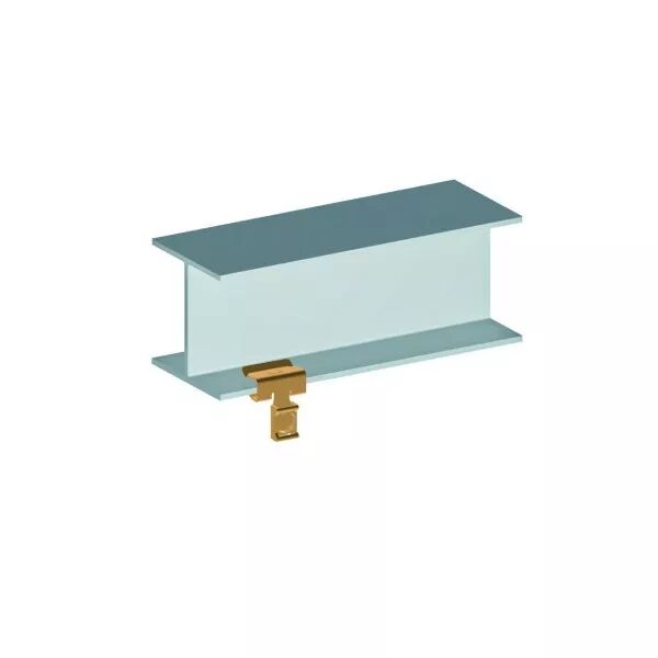 Attache bord de t�le, capacit� plat de 4-8 mm, pour colliers 7mm. 25 pi�ces. (861037)