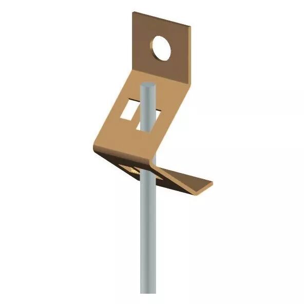 Attache support tige filet�e M6. 25 pi�ces (861307)