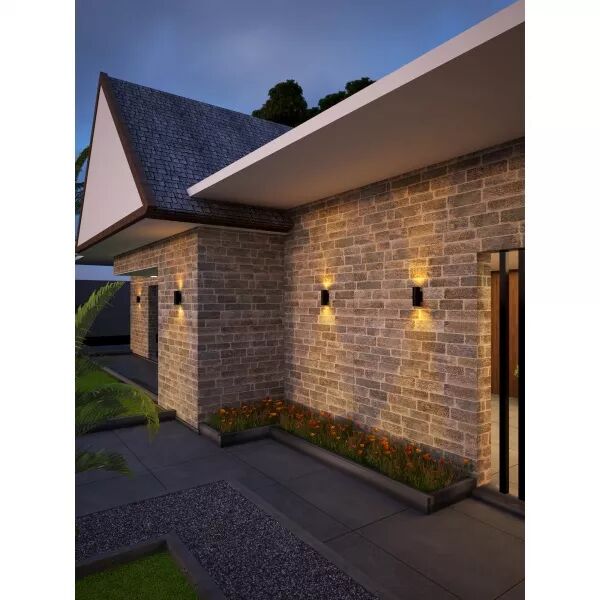 AXO GU10 -APPL. MUR EXT. IP54 IK05, HAUT/BAS, LED 5W CCT 3000-4000K 500LM INCL.