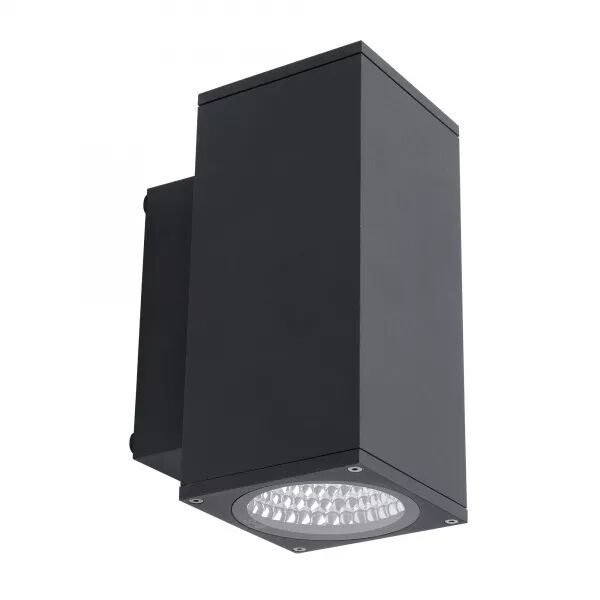 AXO LED CARRE -APPL. MUR EXT. IP65 IK07, GRAPHITE, LED 2X10W 60� 3000K 2X750LM