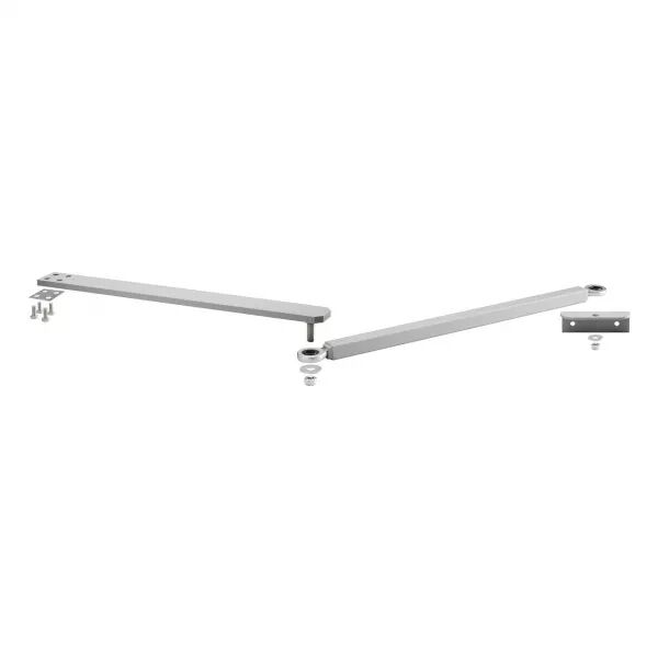 Axovia multipro - platine de fixation portail bras acier (gris) (9019899)