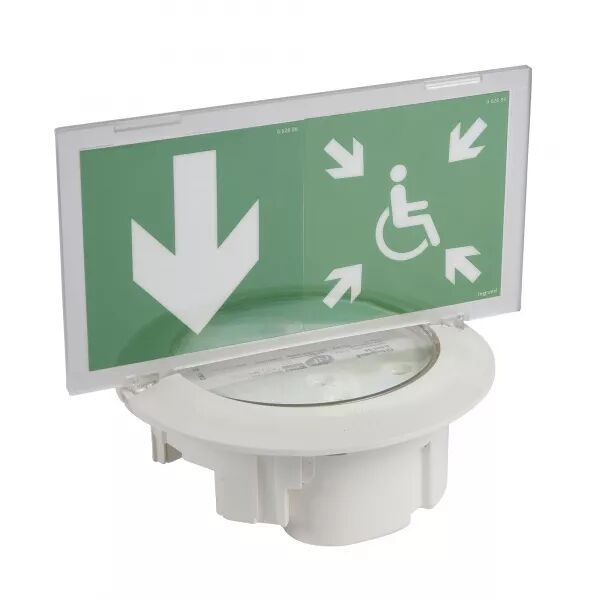 BAES D\'�VACUATION DBR ENCASTR� LEDS KICKSPOT PLASTIQUE IP40 IK04 SATI ADRESSABLE