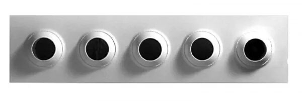 BAH- M1 400X100 - GRILLE MULTI BUSE 1 RANG 4 BUSES