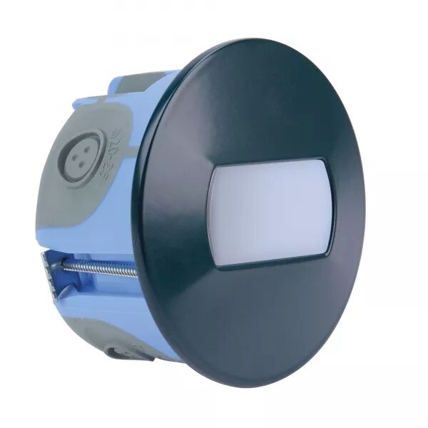BALIZ - ENCASTR� MUR ROND, FIXE, ANTHRACITE, LED INT�G. 1,2W 3000K 7LM