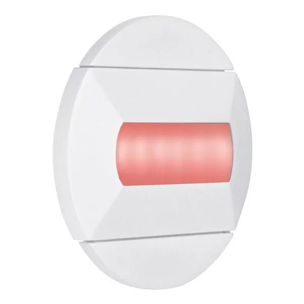 BALIZ - Encastr� Mur rond, fixe, blanc, LED int�g. 0,46W rouge (50413)