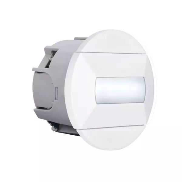 BALIZ - Encastr� Mur rond, fixe, blanc, LED int�g. 1,2W 4200K 8lm (5243)