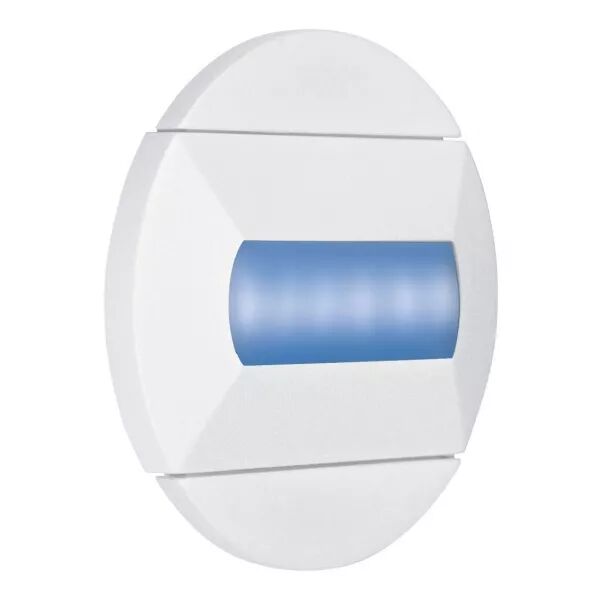 BALIZ - Encastr� Mur rond, fixe, blanc, LED int�g. 1,2W bleu (50412)