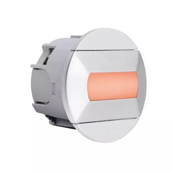 BALIZ - Encastr� Mur rond, fixe, gris, LED int�g. 0,46W rouge (50415)