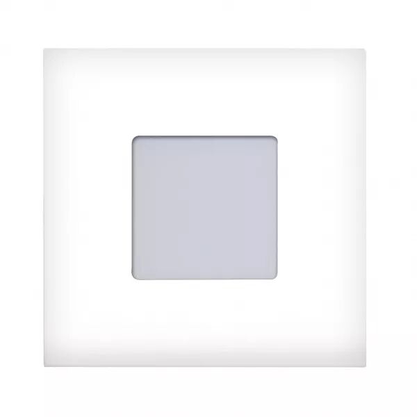 BALIZ 2 - ENCASTR� MUR CARR�, FIXE, BLANC, LED INT�G. 1,8W 2400K 30LM
