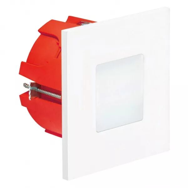 BALIZ 2 - Encastr� Mur carr�, fixe, blanc, LED int�g. 1,8W 4200K 40lm (50262)